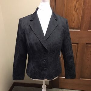 Pursuits ltd. black blazer size 10